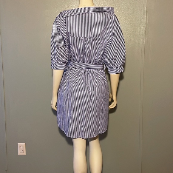 SJ style USA, stripped, Midi dress. Size M - Picture 7 of 10